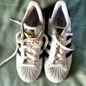 Adidas sneaker.  Superstar size 5